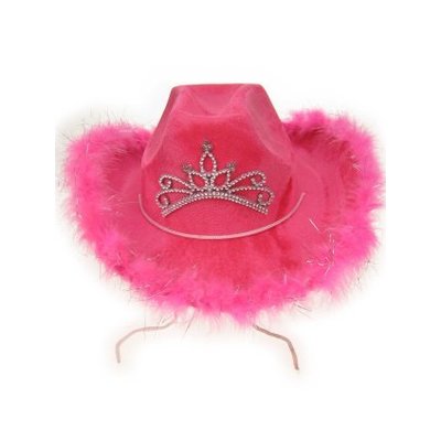 Roze cowboyhoed met licht