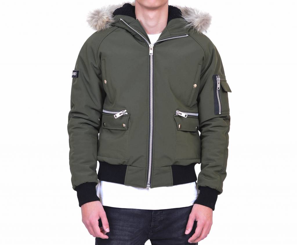 Military Green Winter Bomber