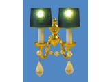 Euromini's Kristallen wandlamp 2-armig