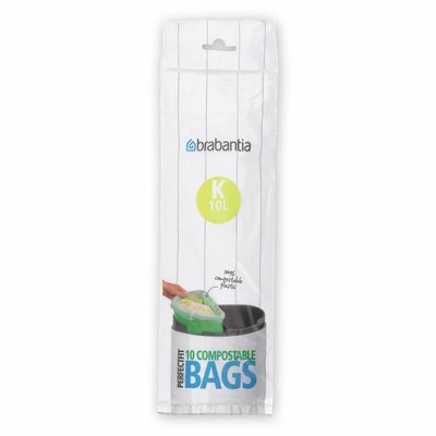 Brabantia Composteerbare afvalzak - K - 10 liter - 10 stuks (touchbin)