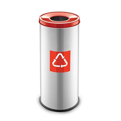 Easybin Eco flex round - 45 liter - red