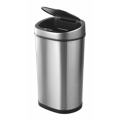Easybin Afvalbak silver exclusive 40 sensor - rvs mat