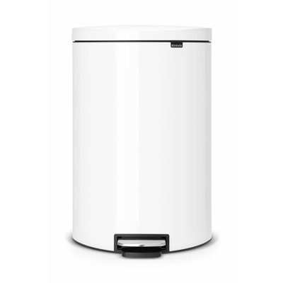 Brabantia Flatback pedaalemmer - 40 liter - white
