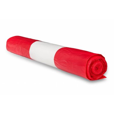 De Bries Afvalzak 70x110cm -110 liter - 1 rol - rood - T30