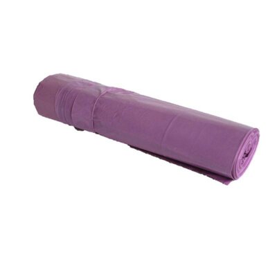 Afvalzak 70x110cm - 1 rol - 110 liter - paars