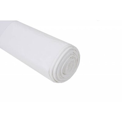 De Bries Afvalzak 58x100cm 1 rol - 70 liter - wit - T23