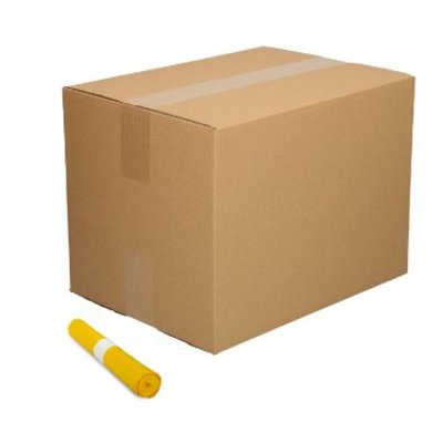 De Bries Afvalzak 58x100cm - 70 liter - geel - T23