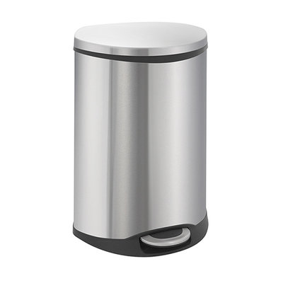 Eko Shell Step Bin - 2x22 liter - Mat RVS