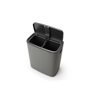 Bo Touch Bin 2x 30L Mineral Concrete Grey