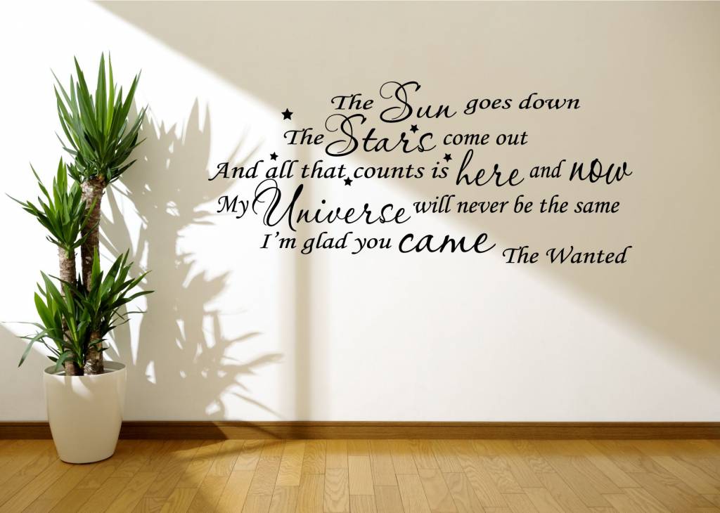 The Wanted - The sun goes down the stars come out, and all that counts