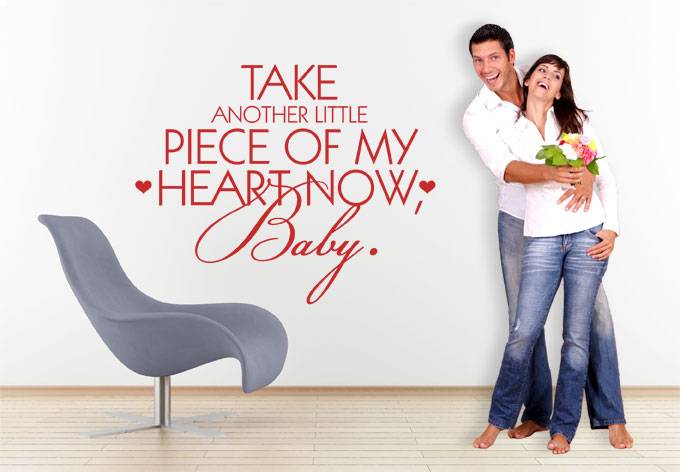 Take Another Little Piece Of My Heart Take another little piece of my heart now, baby. - QualitySticker