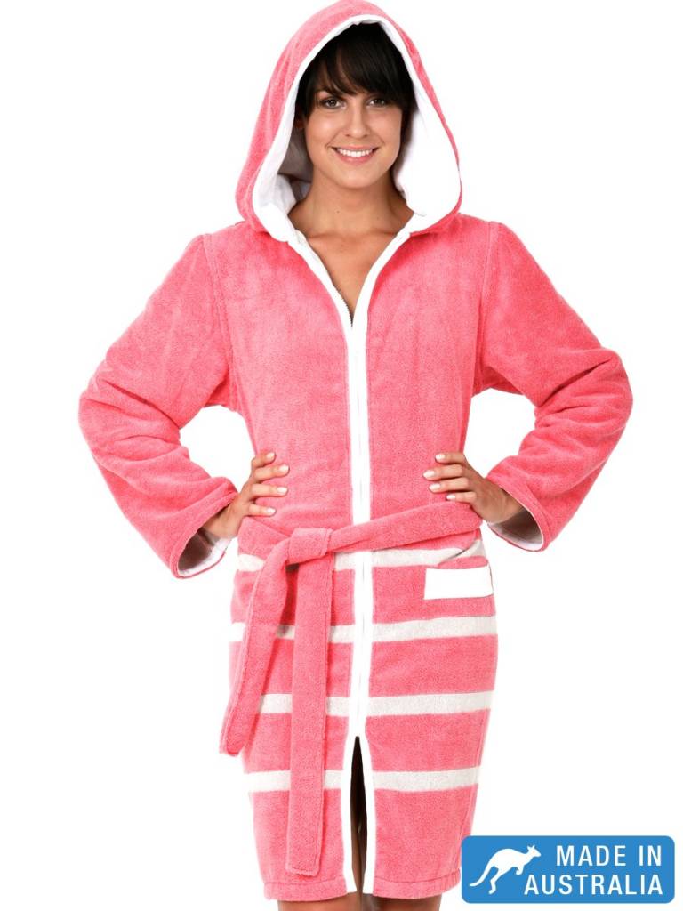 Terry Rich Australia Ultra Luxe Swim Robe Swim Parka Melone Destination Beach