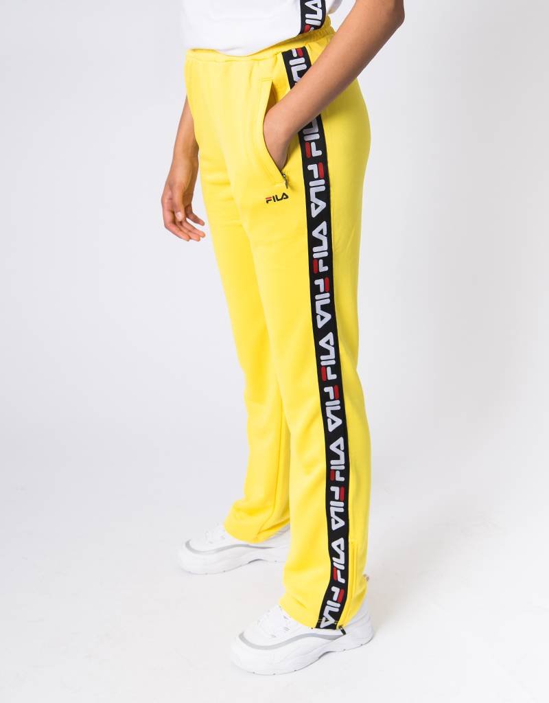 Fila Women Thora Track Pants Vibrant Yellow Avenue Store