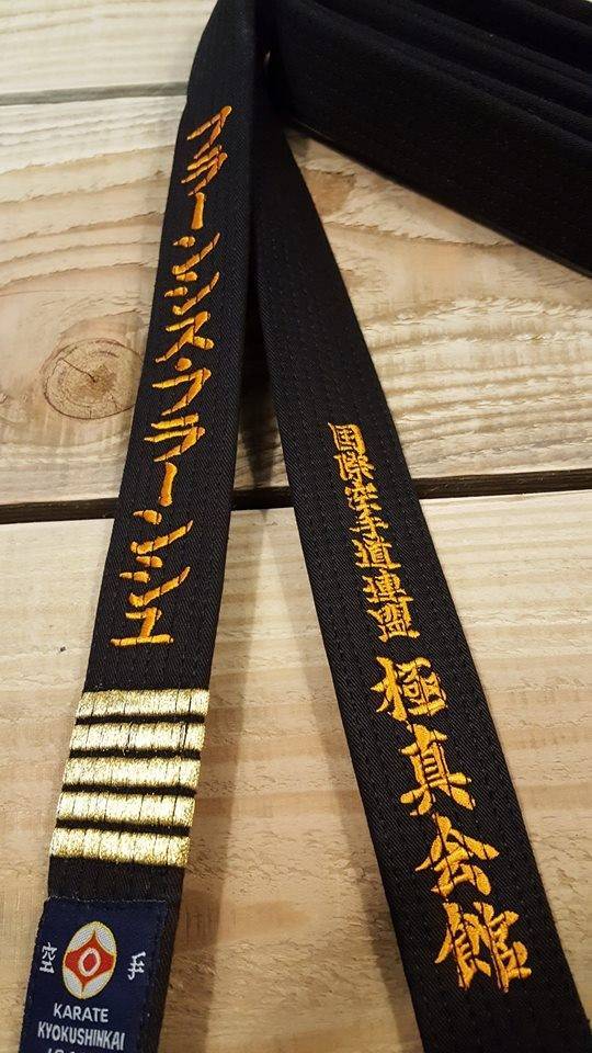 Black belt karate