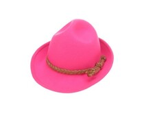 Roze vilten Beierse hoedjes Roze vilten Beierse hoedjes
