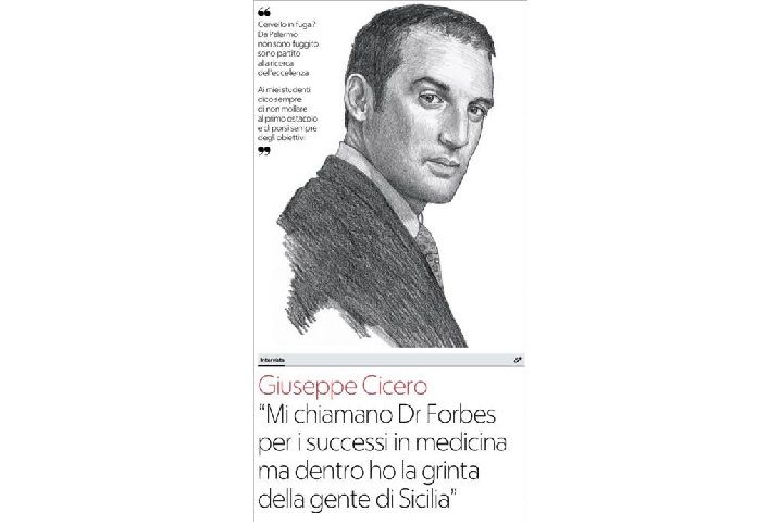 Dr. Giuseppe Cicero: "THEY CALL ME DOCTOR FORBES ..."