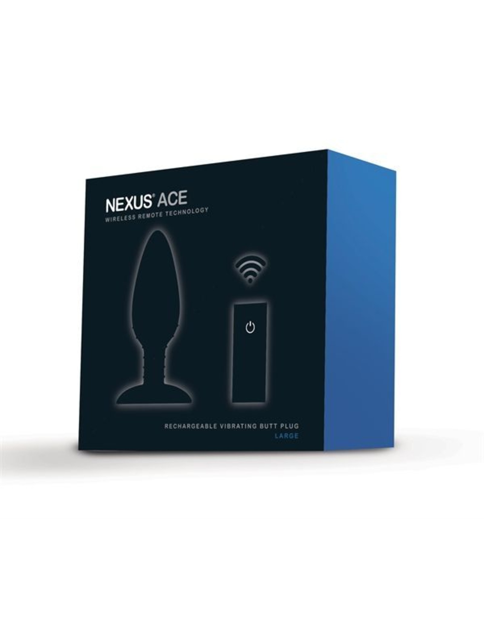 Анальная вибропробка Nexus Ace Large с пультом ДУ, черная ACE002 - Nexus - Анальные игрушки с дистанционным управлением - Купить