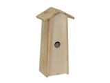 Blank trä Birdhouse lämplig för 1 flaska vin