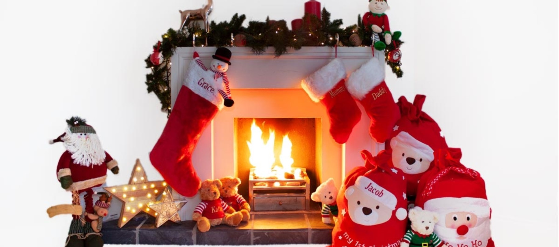 christmas stockings and sacks