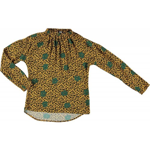 Geisha blouse tijgerprint mustard comb. 83926-20 Geisha blouse tijgerprint mustard comb. 83926-20