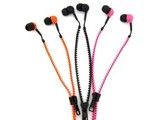Zipper Earphones Black