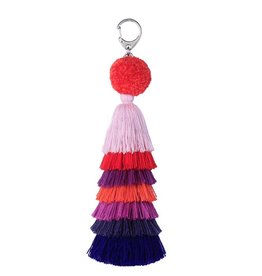 Verloop knits Bag charm red violet