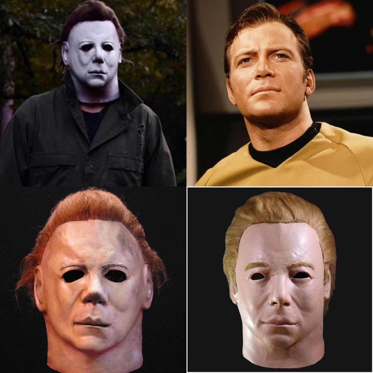 Captain Kirk Mask William Shatner Michael Myers Halloween