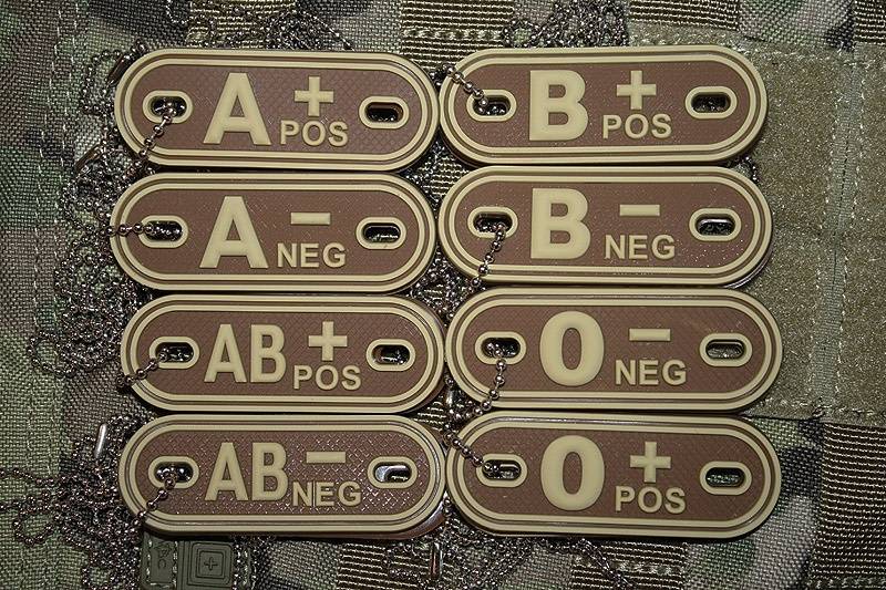 PVC Patch Blood Dog Tag Desert / Zwart Boots and Goods