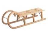 Gloco Houten slee hoorn: met latten zitting 115 cm