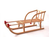 Gloco Houten slee met HOUTEN zitje Davos 90cm.