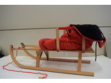 Sirch Houten Slee Davos met rugleuning/koord/zitzak 100 cm