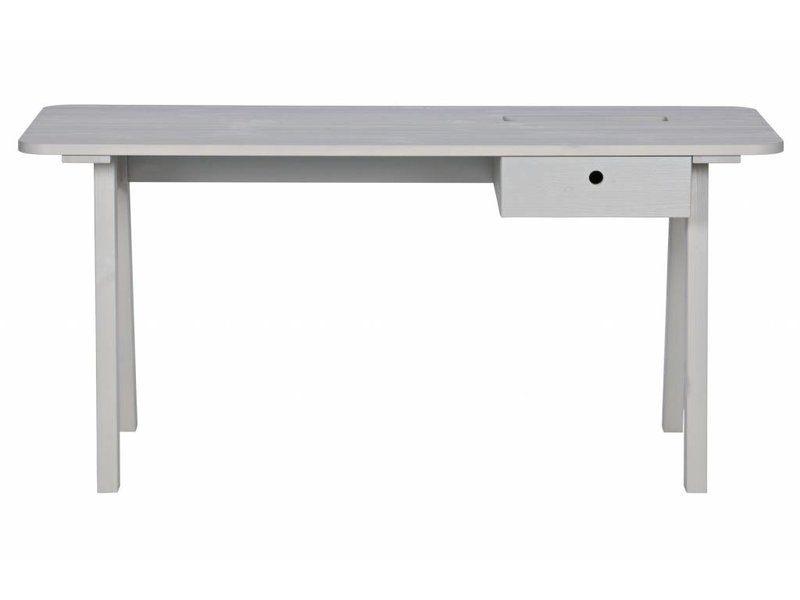 grenen bureau wit - zenz