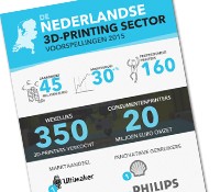 Infographic 3D-printing sector in Nederland