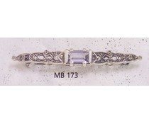 Brosche Silber Markasit synth. Aqua P1521 Brosche Silber Markasit synth. Aqua P1521