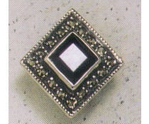 Ohrring Markasit Onyx P1263 Ohrring Markasit Onyx P1263