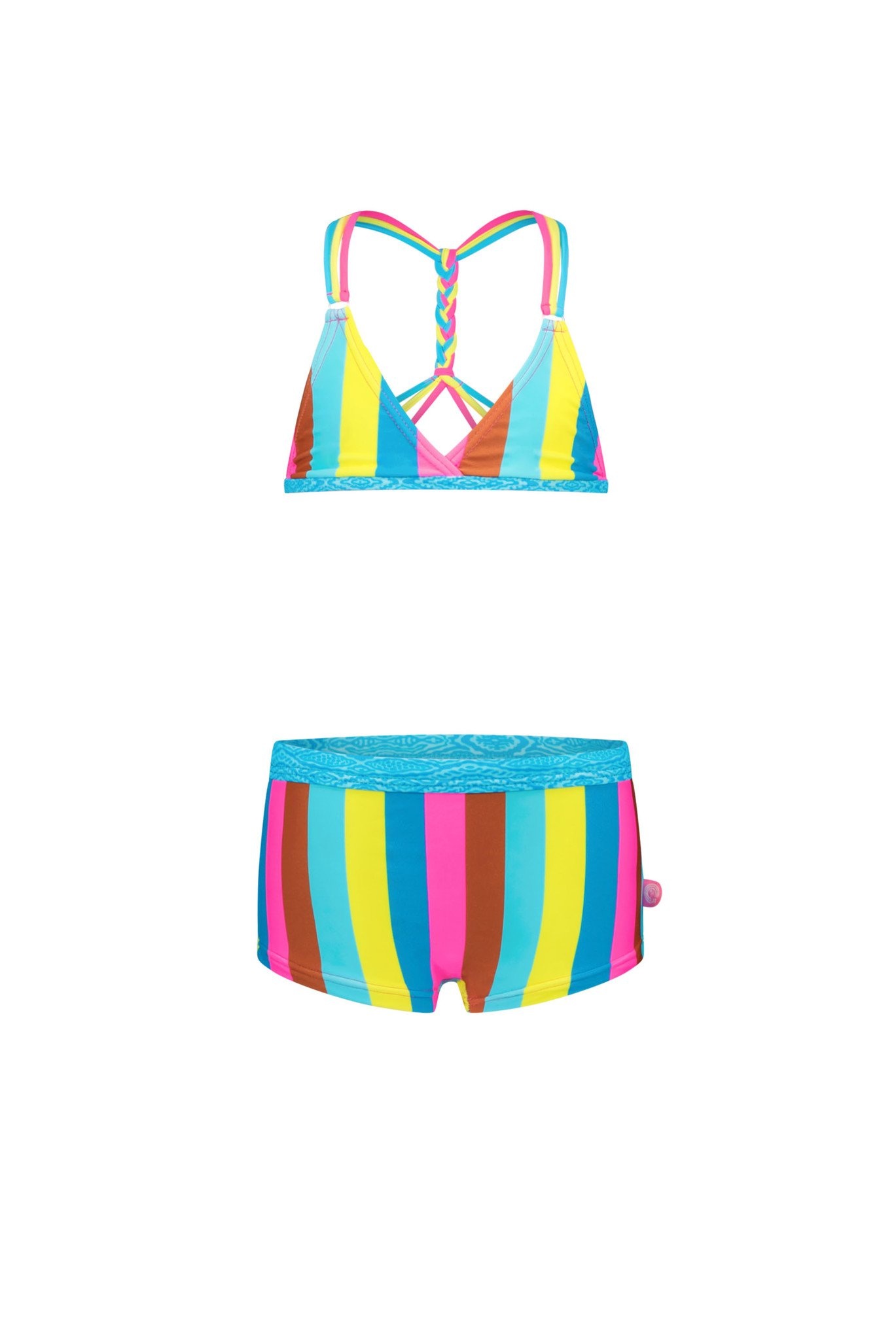 Just Beach Meisjes Bikini Triangel Boho Streep HappyBee