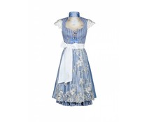 Astrid Söll Dirndl Couture Marry Me - Modell Catherine Blau mit Arm Astrid Söll Dirndl Couture Marry Me - Modell Catherine Blau mit Arm