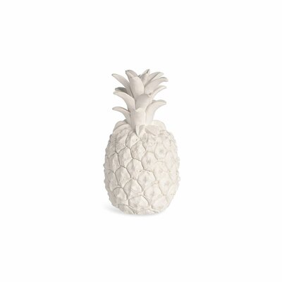 Dekoobjekt ANANAS weiß klein