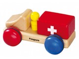 Fagus - Houten speelgoed Fagus mini ambulance