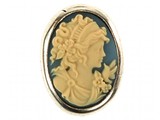 Sari Design camee licht blauw/zilver