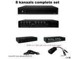 8 Kanaals Video balun voeding 12v compleet