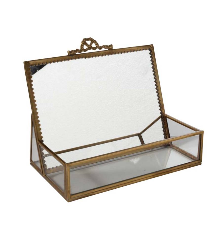 Jewelry Box With Upright Mirror