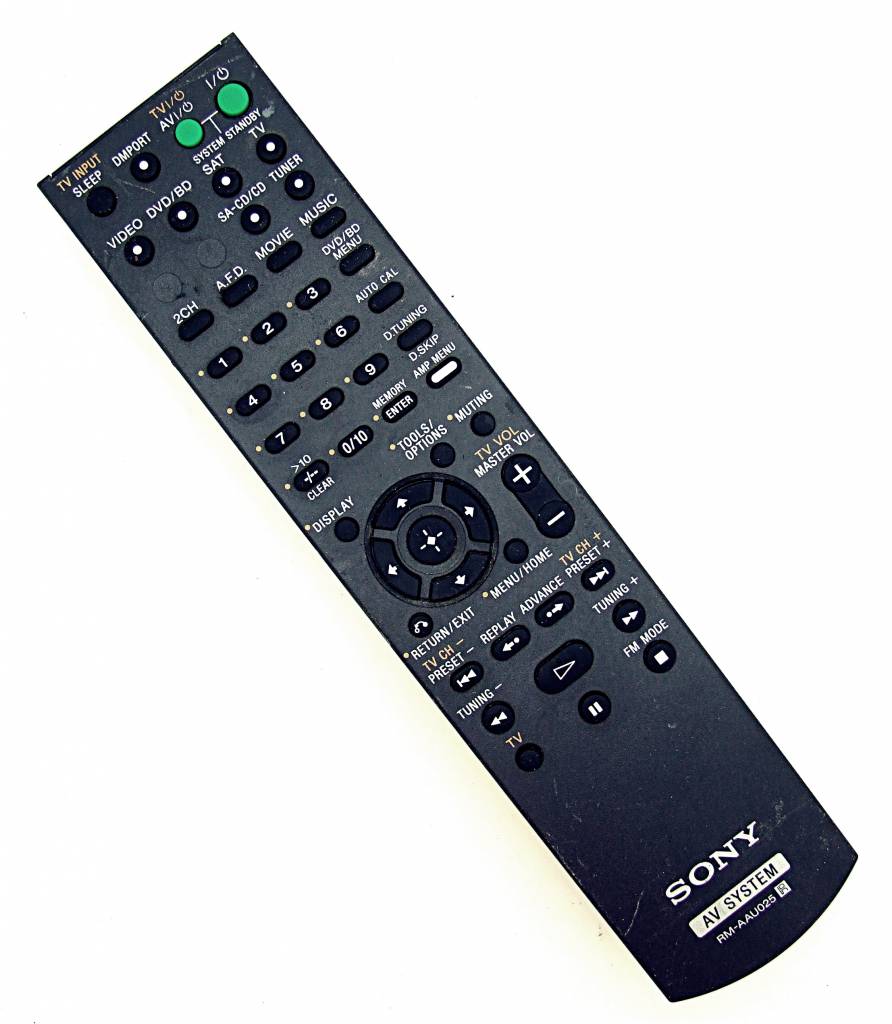 Original Sony RMAAU025 AV System remote control for
