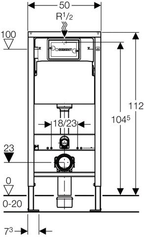 Geberit Wand-WC-Montageelem.Duofix Basic 1120mm - Haustechnikbedarf-Shop Geberit Wand-WC-Montageelem.Duofix Basic 1120mm - Haustechnikbedarf-Shop