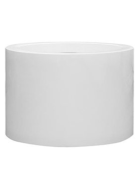 Fiberstone Glossy Jumbo Max Middle High - Hoogwaardige kwaliteit bloempot in hoogglans wit!