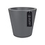 Elho Elho Pure Straight Round - Un élégant grand pot de fleurs rond anthracite diam 80cm H86cm! - 15% de réduction sur la commande en ligne!