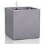 Lechuza Lechuza Canto stone Low 40 Steengrijze vierkante bloembak 40 x 40cm H40cm. - 15% online korting