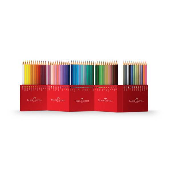 FABER-CASTELL Hexagonal-Buntstifte CASTLE 60er Kartonetui