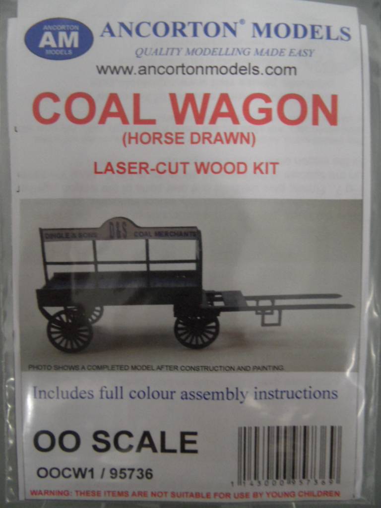 OO Scale Laser Cut Farm Cart Horse Drawn Kit - Ancorton Model OOFC1 For Railway Dioramas