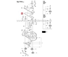 Vervangings Maaidek 107 Cm - 42 Inch Maaibreedte voor Zitmaaiers met Zijuitworp van - Onderdelen in en om Huis en Tuin - Bevestigingsmaterialen en Aanhanger onderdelen